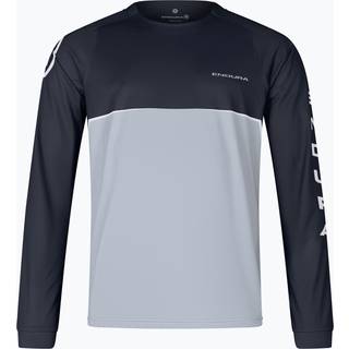 Endura Core Printed L/S Tee Cykeljersey Herrer størrelse XXL farve blå/grå