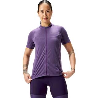 Endura Women's Loop S/S Zipped Jersey Cykeljersey Damer størrelse L farve lilla
