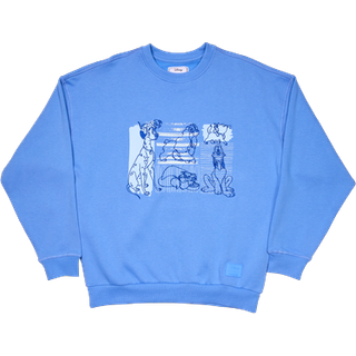 Disney by Loungefly Sweatshirt Unisex Dogs & Cats Oversized Crewneck Size XL
