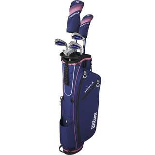 Wilson Profile Half Set Dame Golfsæt - Navy/Rose Gold/Silver - Venstre - 5W, 5H, 7, 9, SW, Putter - Wilson Profile Dame Grafit