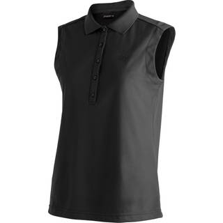 Maier Sports Women's Ulrike Sleeveless Polo-shirt Damer størrelse 38 farve sort