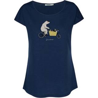 GreenBomb Women's Bike Cargo Raccoon Cool T-Shirt T-shirt Damer størrelse S farve blå