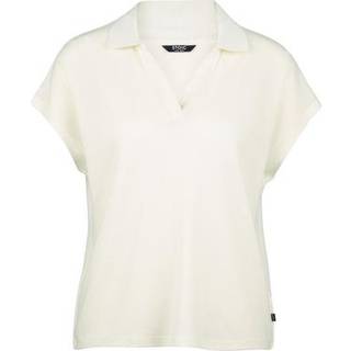 Stoic Women's WoolHemp VarbergSt. Pique Polo Polo-shirt Damer størrelse L farve hvid