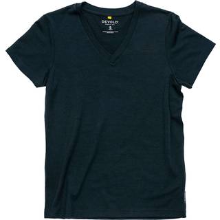 Devold Women's Premium V-Neck Merino-shirt Damer størrelse S farve blå