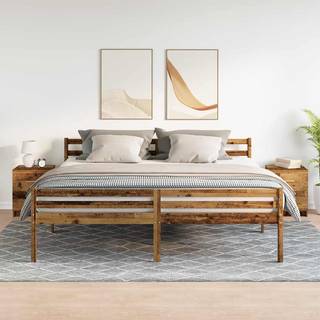 Sengeborde Med 2 Skuffer 40X36X50 Cm - 2 / Gammelt træ