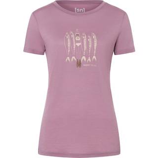 super.natural Women's Copper Sardine Tee Merino-shirt Damer størrelse XS farve orchid / copper