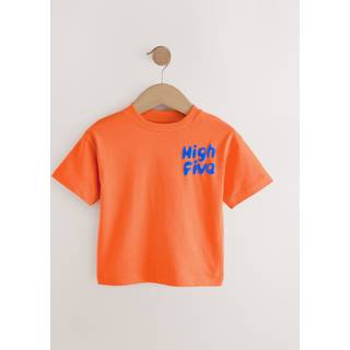 Next Orange Simple Short Sleeve T-Shirt (3mths-7yrs)
