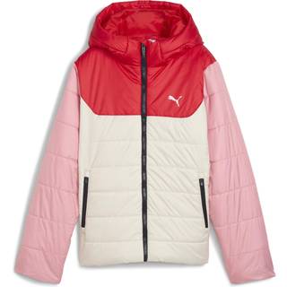 Puma Essentials Hooded Padded Jacket Youth, White, Size 13-14Y, Clothing - Alpine Snow - 13-14Y