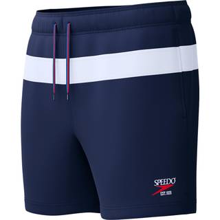 Men's Jetstream 16'' Striped Colourblock Swim Shorts Navy/White
