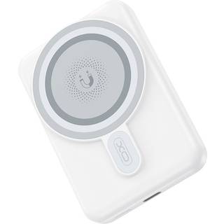 XO Powerbank med magnetisk oplader 20W 10000mAh - Hvid