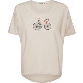 GreenBomb Women's Bike Italy Feel T-Shirt T-shirt Damer størrelse XL farve beige