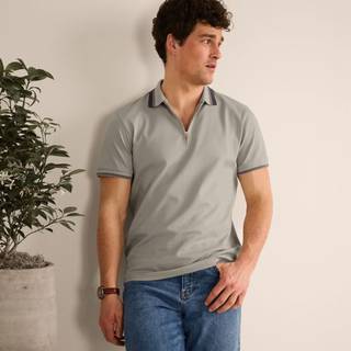 Lands' End Lands' End Natural Mercerised Cotton Short Sleeve Polo Shirt - 2X-Large