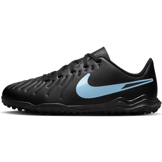 Nike Jr. Tiempo Legend 10 Club Low Top-fodboldsko til mindre/større børn (grus) - sort - 38.5