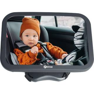 RightCar Solutions Baby Car Mirror til sp?dbarn | Bagerste vending af bils?det spejl til sp?dbarn og nyf?dt | Shatterbestandigt bred krystalklar