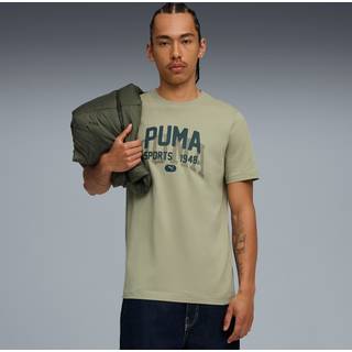 Men&#39;s Puma Graphic Varsity T-Shirt, Green, Size L, Clothing - Lux Army - L