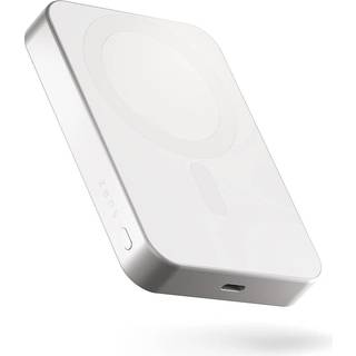 ZENS Slim Qi2 Aluminium Powerbank 10.000 mAh - White Powerbank - Hvid - 10000 mAh