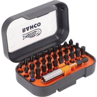 Bahco slagbitssæt torsion 1/4 31 dele velegnet til hårde materialer & slag, med farvekoder