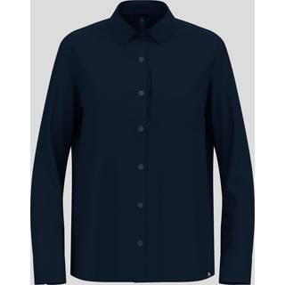 Odlo Women's Essential Shirt L/S Bluse Damer størrelse S farve blå