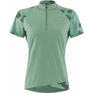 Löffler Women's Bike Shirt Half-Zip Maja Rise Cykeljersey Damer størrelse 44 farve turkis