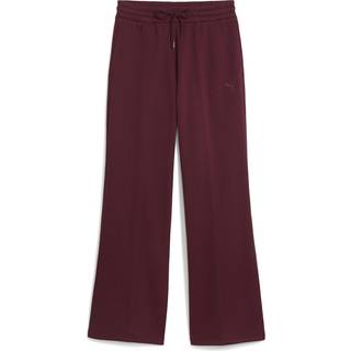 PUMA HER Comfort High-Waist Straight Pants Women, Clothing, Ruby Shimmer, L - Ruby Shimmer - L