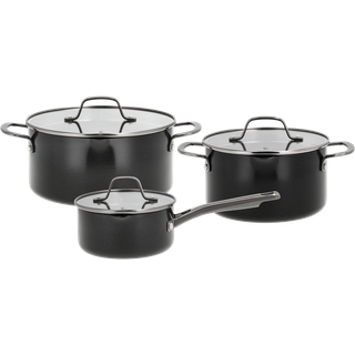 Pillivuyt gourmet grydesæt med låg blavet 6 dele aluminium/keramisk belægning