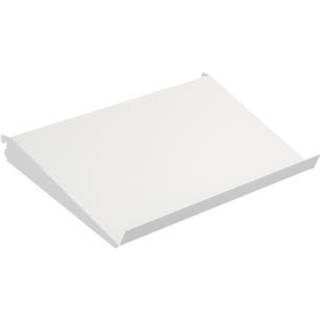 Décor+ D60 metalhylde med hældning, mat hvid