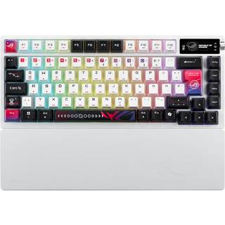 ASUS ROG Azoth X tastatur Spil USB + RF Wireless + Bluetooth QWERTZ Hvid