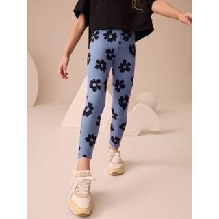 Next Blue Large Floral Printed Leggings (3-16yrs)