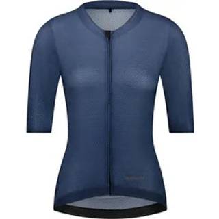 Shimano Women's Piuma Short Sleeves Jersey Cykeljersey Damer størrelse M farve blå