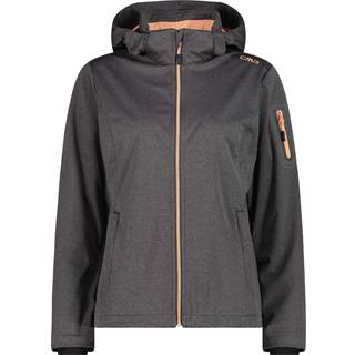 CMP Women's Light Softshell Jacket Zip Hood Softshelljakke Damer størrelse 40 farve grå