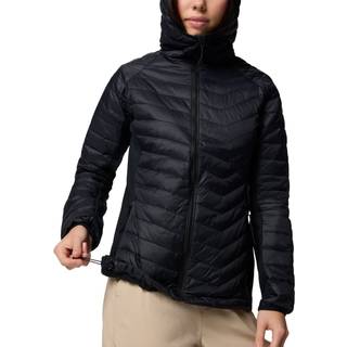 Columbia Women's Powder Pass II Hybrid Hooded Jacket Syntetisk jakke Damer størrelse M farve sort