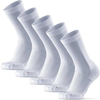 LONG-DISTANCE CREW RUNNING SOCKS - White / 39-42 / 5-Pack
