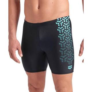 Arena Kikko V Swim Mid Jammer Graphic Badebukser Herrer størrelse 7 farve sort