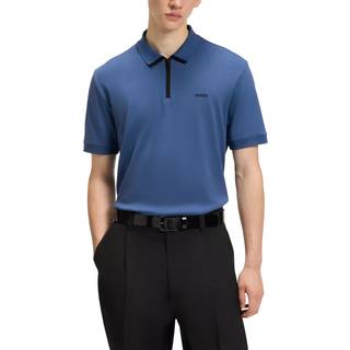Poloshirt i bomuldspiqué med kontrastlogo