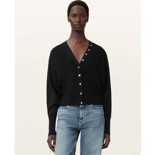 All Saints AllSaints Black Honor V Cardigan