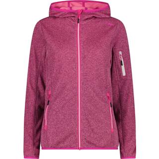 CMP Women's Jacket Fix Hood Knitted + Mesh Fleecejakke Damer størrelse 38 farve lilla