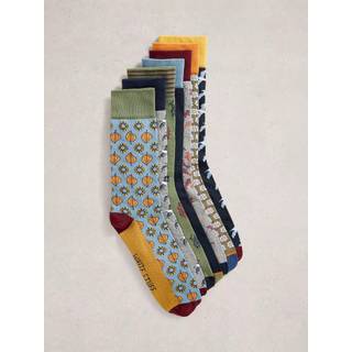 White Stuff White Stuff Blue Ankle Socks 7 Pack