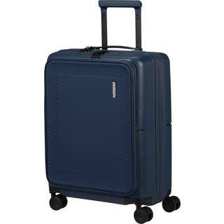 American Tourister Suitcase DashPop Spinner 55/23 Front Pocket Laptop Midnight Blue