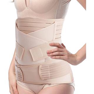 Tirain 3 i 1 postpartum maveb?nd efter graviditet efter f?dslen til kvinder efter f?dselst?tte Belly Band Recovery Waistpelvis Wrap Postnatal Sha