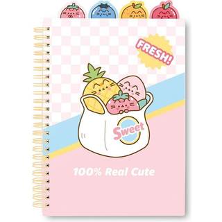 PUSHEEN - Fruits - Notebook + Dividers - Size A5