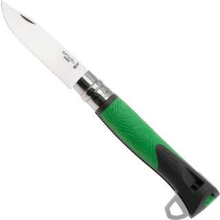 Lommekniv N°12, med flåtudtrækker, &#34;Explore&#34;, Green - Opinel