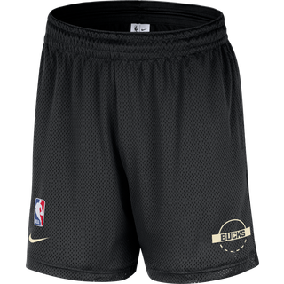 Milwaukee Bucks Nike NBA-shorts med mesh til mænd - sort