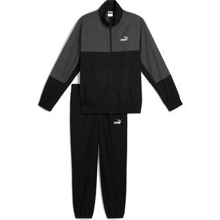 PUMA Woven Colorblock Tracksuit Men, Clothing, Black, S - Black - S