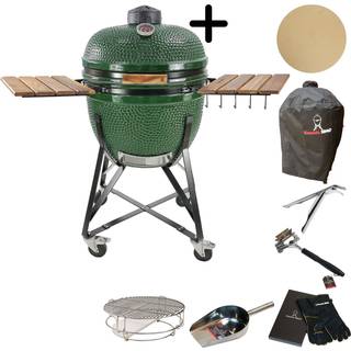 Maxi kulgrill m. tilbehørspakke, grøn