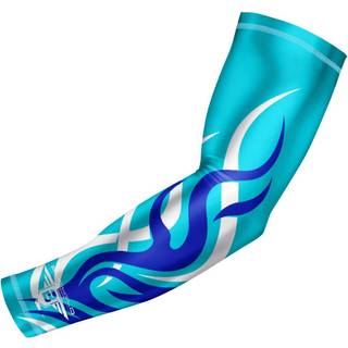 Bucwild Sports Flame Compression Arm Sleeve Youth/Kids & Adult St?rrelser - Baseball Basketball Fodbold Running - UV/Sun Protection Cooling Base