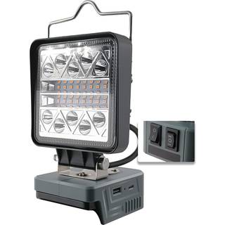 LED spotlys 800-1800 lumen til Dewalt 18V batteri