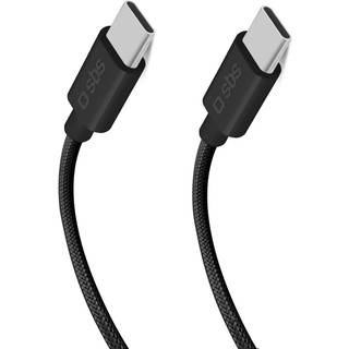 SBS HS kabel USB-C 3.2 100W 1,5 meter - sort (På lager i varehus)