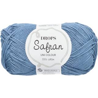 DROPS Safran Garn unicolor - 06 Jeansblå