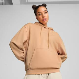 PUMA HER Relaxed Hoodie Women, Clothing, Warm Beige, L - Warm Beige - L