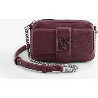 Armani Exchange Armani Exchange Burgundy Red Logo Cross-Body Bag